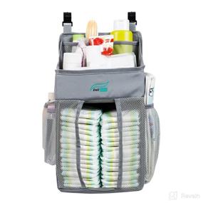 img 4 attached to 👶 Efficient Grey DaliWay Baby Diaper Organizer for Nursery: A Space-Saving Storage Solution