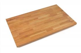 img 2 attached to John Boos CHYKCT1225-O Cherry Kitchen Counter Top With Varnique Finish | 1.5" Thickness | 18" X 25