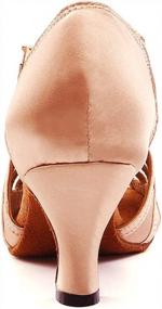 img 2 attached to Performance-Ready Slip-On Latin Dance Shoes For Women By HIPPOSEUS - Perfect For Ballroom, Salsa, And Bachata Practice And Performances