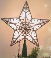 aogu silver star led christmas tree topper 10 warm white lights lighted treetop xmas decoration home party. логотип