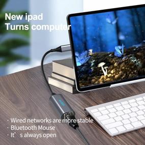 img 1 attached to Легко подключайте свои устройства: Thunderbolt 3 от SGEYR к Ethernet-адаптеру для Mac и Dell XPS