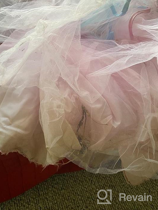 img 1 attached to TTYAOVO Princess Girl Dress: Long Tulle Gown for Flower Girls in Unicorn Costume review by Jennifer Wilson