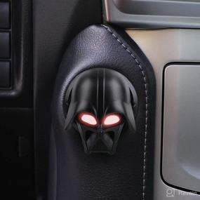 img 3 attached to 🚗 GENORMBRANDT Darth Vader Car Engine Start Button Cover | Push to Start Ignition Cover | Anti-Scratch Universal Button Decoration Ring | 1 Piece