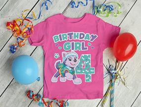 img 2 attached to 🎉 Adorable Birthday Girl Patrol Toddler T-Shirt: A Must-Have for Girls' Clothing Collection!