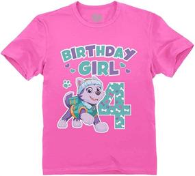 img 4 attached to 🎉 Adorable Birthday Girl Patrol Toddler T-Shirt: A Must-Have for Girls' Clothing Collection!