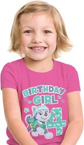 img 3 attached to 🎉 Adorable Birthday Girl Patrol Toddler T-Shirt: A Must-Have for Girls' Clothing Collection!