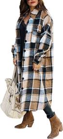 img 4 attached to Uaneo Womens Casual Button Shackets（Khaki M） Women's Clothing : Coats, Jackets & Vests