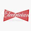 electrician trades sticker laptop window logo
