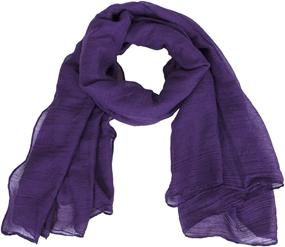 img 1 attached to 🧣 Evening Purple Women's Accessories: MissShorthair Scarf at Scarves & Wraps