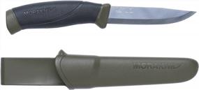 img 4 attached to Morakniv Companion Fixed Blade Outdoor Knife - 4.1-Inch Sandvik Stainless Steel Blade, Military Green