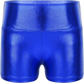 img 4 attached to 🩱 IEFiEL Active Metallic Gymnastic Bottoms for Girls' Swimming Apparel