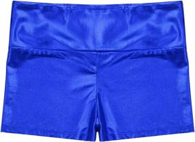 img 2 attached to 🩱 IEFiEL Active Metallic Gymnastic Bottoms for Girls' Swimming Apparel