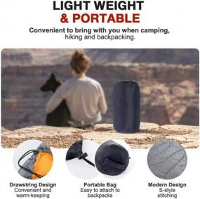 img 1 attached to Large Waterproof Dog Sleeping Bag For Camping, Hiking & Backpacking - Portable Bed With Storage Bag For Indoor/Outdoor Use