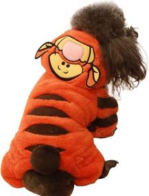 img 4 attached to 🐯 Kodervo Tiger Dog Costume for Halloween - Funny Cosplay Outfit for Small, Medium, Large Dogs - Dress Your Pets as Orange Tigers in Special Events