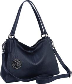 img 2 attached to Leather Handbags Shoulder Handbag Designer Women's Handbags & Wallets via Totes