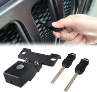 🔒 hood lock and latch kit for 2018-2022 jeep wrangler jl jlu (includes 2 keys) - anti-theft and compatible with current grill logo
