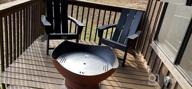 img 1 attached to Oversized Weather Resistant Green Adirondack Chair - Perfect For Outdoor Fire Pits! review by Kimberly Wells