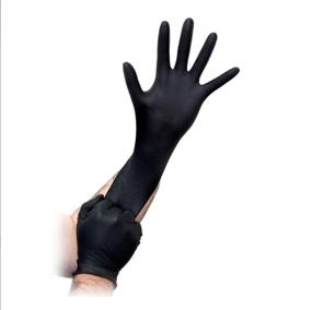 img 3 attached to Black Mamba Super Strong Nitrile Cleaning Supplies : Gloves