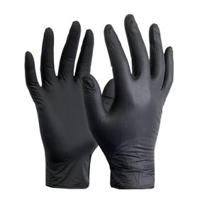 img 4 attached to Black Mamba Super Strong Nitrile Cleaning Supplies : Gloves