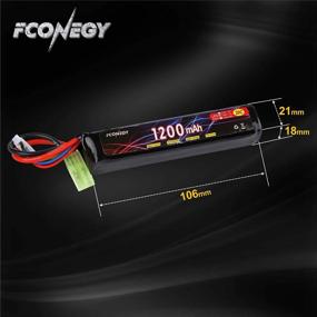 img 2 attached to Fconegy Airsoft Gun Battery 11.1V 1200MAh 20C Lipo Pack With Small Tamiya Plug