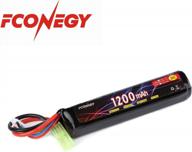 fconegy airsoft gun battery 11.1v 1200mah 20c lipo pack with small tamiya plug logo