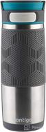 ☕️ contigo autoseal transit stainless steel travel mug, 16 oz: sleek blue stainless steel design for on-the-go sipping логотип