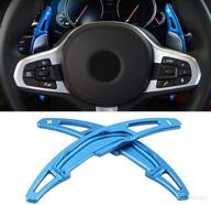 matte texture aluminum alloy paddle shifters for m2 m3 m4 m5 x5m x6m - qiilu steering wheel логотип