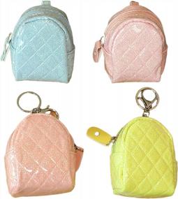 img 4 attached to Small Leather Coin Purse With Zipper - Women'S Mini Pouch & Change Wallet For Secure Money Holding