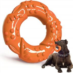img 4 attached to EASTBLUE Natural Rubber Dog Chew Toy For Aggressive Chewers: Indestructible Durable Puppy Toy, Tough And Long-Lasting For Medium And Large Dogs