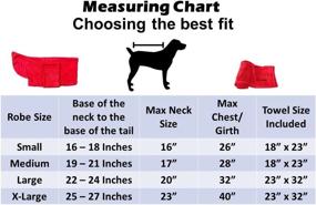 img 2 attached to 🐶 Microfiber Dog Bathrobe and Drying Towel Combo Set - Premium, Ultra-Absorbent Material for Small Pups to X-Large Dogs - Fast Drying, 6 Color Options