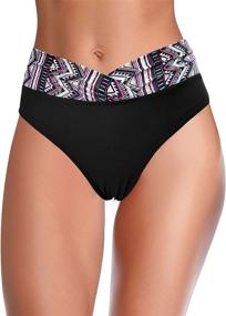 img 1 attached to SHEKINI Womens Swimsuit Bottoms Waisted Women's Clothing via Swimsuits & Cover Ups