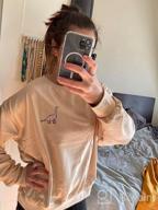 img 1 attached to Women'S Oversized Dinosaur Graphic Funny Pullover Sweatshirt - Rosepark review by Marklen Baeskens