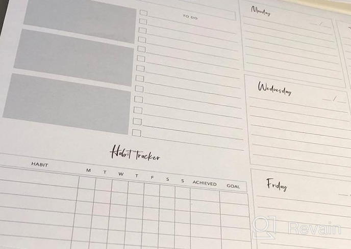 img 1 attached to Full Year Productivity Planner: Weekly Planner Pad Tear Off – 52 Undated Sheets, Daily To Do List Notepad & Habit Tracker 10.1 X 7.7’’ review by Jhon Clark