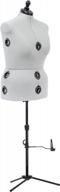 adjustable tri-pod dress form stand - dritz twin-fit large in silver gray logo