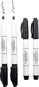 img 1 attached to Dri Mark Dry Erase Markers Bullet Tip 24 Count - Made In USA - Black, Safe, Non Toxic & Low Odor, Wipes Easily - Great For The Office, School, Classrooms & Home, For All Types Of Whiteboards