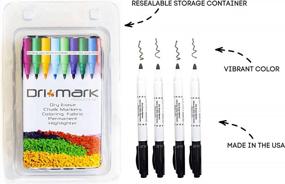 img 2 attached to Dri Mark Dry Erase Markers Bullet Tip 24 Count - Made In USA - Black, Safe, Non Toxic & Low Odor, Wipes Easily - Great For The Office, School, Classrooms & Home, For All Types Of Whiteboards