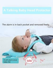 img 2 attached to 🦁 Premium Head Safety Protector Pad for Baby Toddler Walker - Infant Talking Head Protection Backpack Cushion with Knee Pads & Anti-Slip Socks - Lion Sets