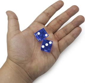img 1 attached to Premium Casino Grade 19Mm Dice With Razor Sharp Edges And Serialized Numbers - Perfect For RPGs, Poker, Texas Hold'Em, Blackjack And More - Buy In Bulk And Save!