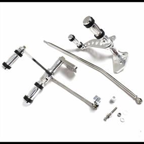 img 3 attached to Harley Dyna Super Glide 2000-2015 FXD FXDX Models Silver Forward Controls Foot Peg Kit