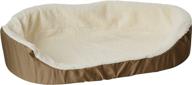 large khaki lounger pet dog bed - 36x24 by majestic pet products logo