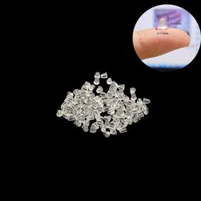 img 3 attached to Silicone Earring Backs Earring Backings 1200 Pcs Soft Clear Ear Safety Back Pads Backstops Clutch Stopper Replacement For Fish Hook Earring Studs Hoops, Diameter 4Mm