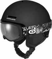 молодежный лыжный шлем и очки odoland - противоударное, ветрозащитное и безопасное снаряжение для занятий спортом на снегу для мальчиков и девочек логотип