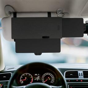 img 4 attached to Maximize Sun Protection With SAILEAD Car Sun Visor Extension - A Reliable Solution For Sun Glare!