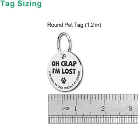 img 3 attached to 🐾 Stainless Steel QR Code Pet ID Tags - Personalized Pet Online Profile - Instant Email Alert with Pet Location Scan