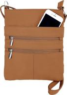 roma leathers mini body purse women's handbags & wallets via crossbody bags logo