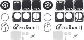 img 1 attached to 🛠️ High-Quality Replacement Carb Repair Rebuild Kits for Seadoo SP GS GTX HX XP Tigershark Jetskis, Yamaha XL700 XL760 XL1200 Superjet Waverunner Wave Blaster, Polaris SL650 750 780 Carburator - Pack of 2