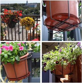 img 2 attached to Transform Your Balcony With TQVAI Adjustable Rail Planter - Perfect For Hanging And Displaying Plants Of All Sizes!