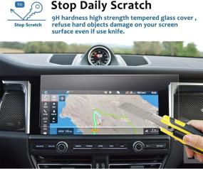 img 3 attached to 🔒 Premium Tempered Glass Screen Protector for 2019-2022 Porsche Macan 10.9-Inch Display - Ultimate Protection for Car Navigation & Infotainment System