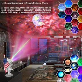 img 3 attached to 🌟 Upgraded Star Projector Galaxy Night Light, Auhavor Astronaut Starry Nebula Ceiling LED Lamp with Timer and Remote Control – Ideal Gift for Kids, Adults, Bedroom Decor, Christmas, Birthdays, Valentine's Day