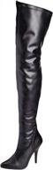 pleaser women's seduce-3000 thigh-high boots logo